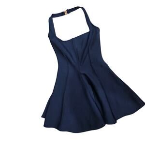 Akira Label "She's a‎ Classic" navy bandage mini dress sz M